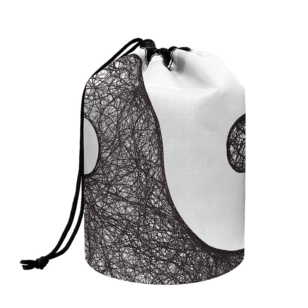 Roots Yin Yang Print Drawstring Makeup Bag