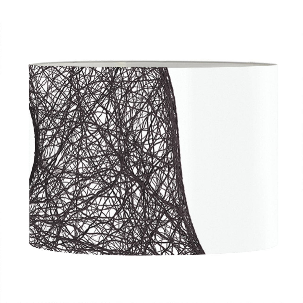 Roots Yin Yang Print Drum Lamp Shade