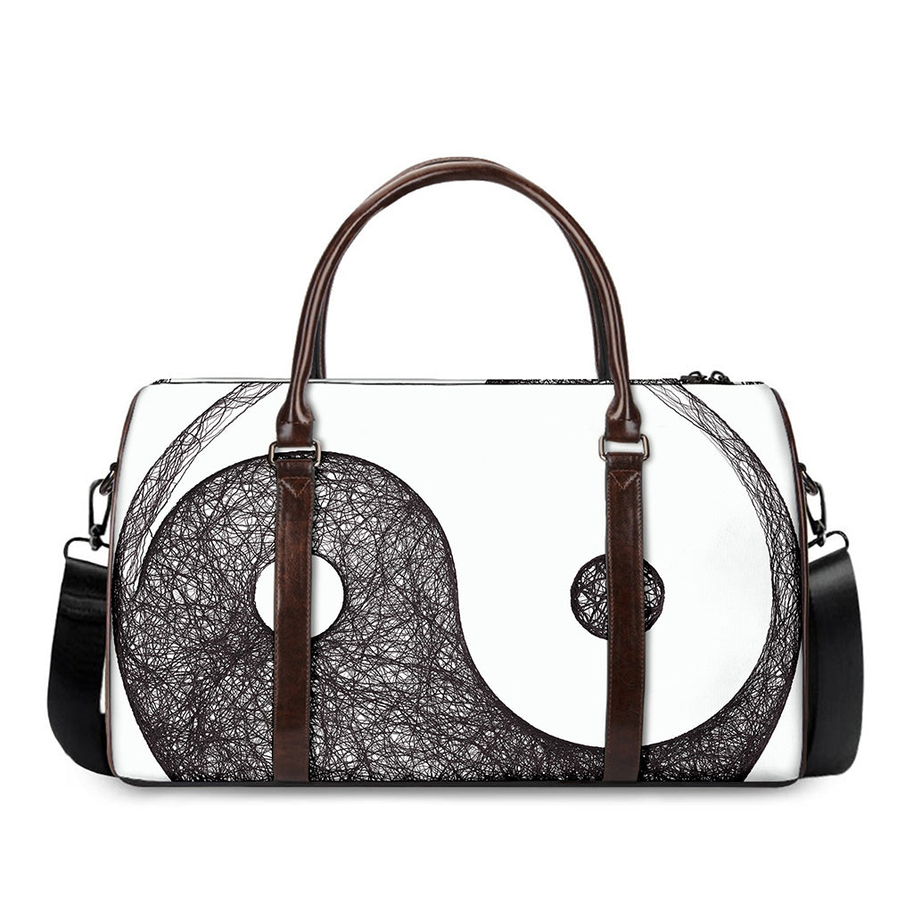 Roots Yin Yang Print Duffle Bag