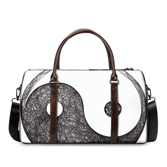 Roots Yin Yang Print Duffle Bag