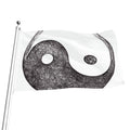 Roots Yin Yang Print Flag