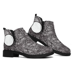 Roots Yin Yang Print Flat Ankle Boots