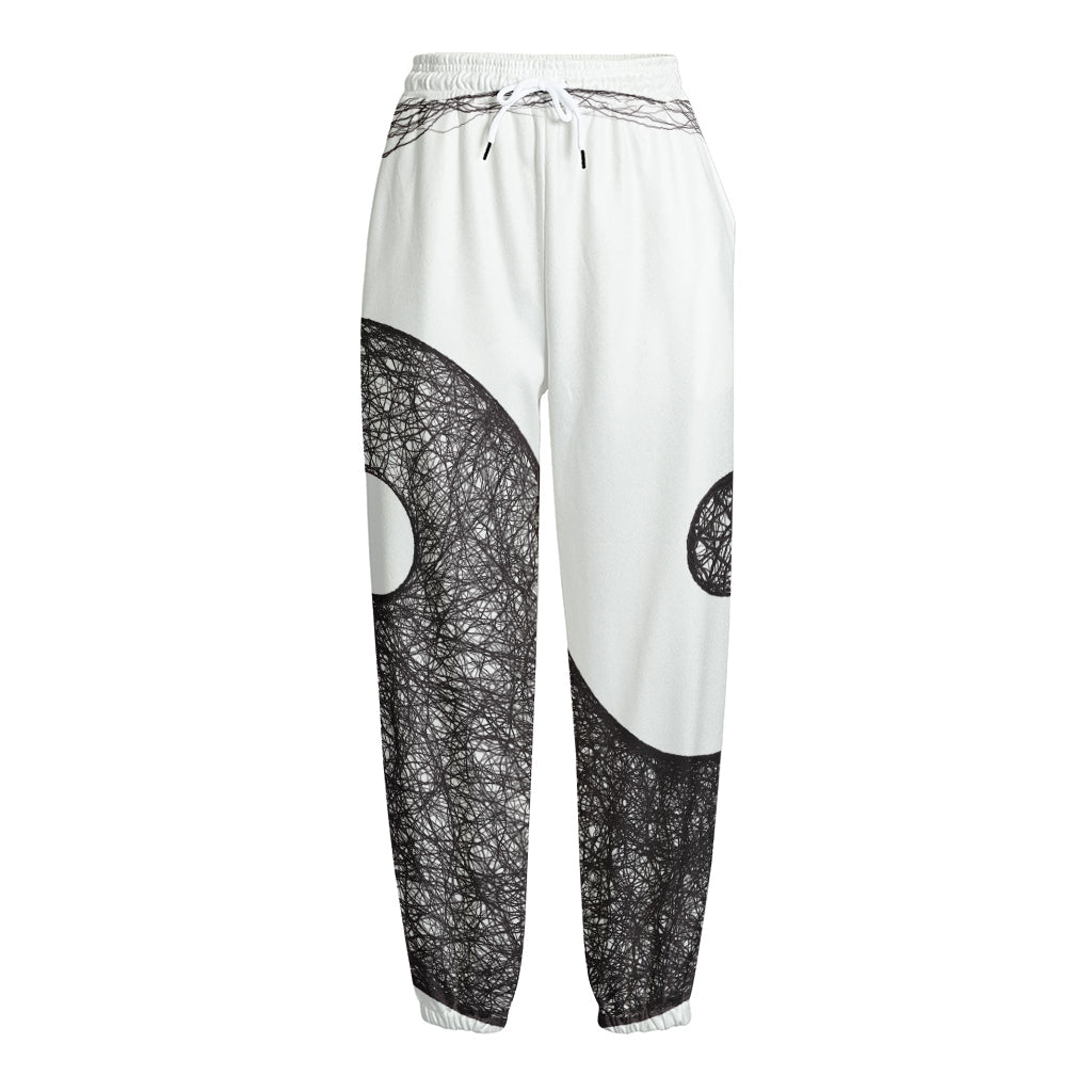 Roots Yin Yang Print Fleece Lined Knit Pants