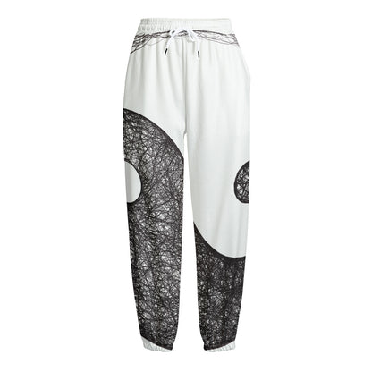 Roots Yin Yang Print Fleece Lined Knit Pants