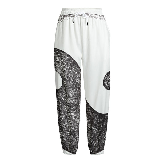 Roots Yin Yang Print Fleece Lined Knit Pants