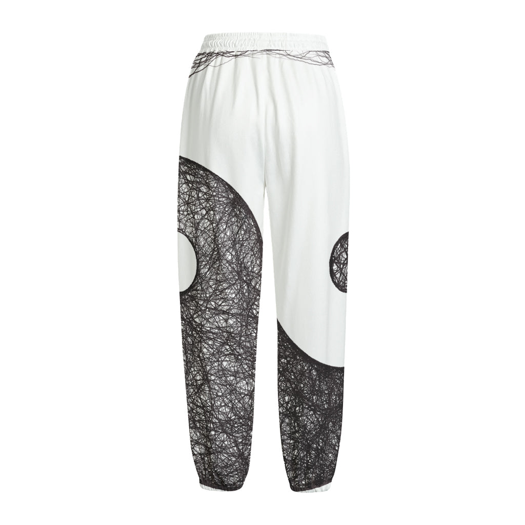 Roots Yin Yang Print Fleece Lined Knit Pants