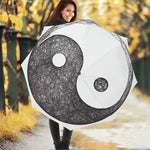 Roots Yin Yang Print Foldable Umbrella