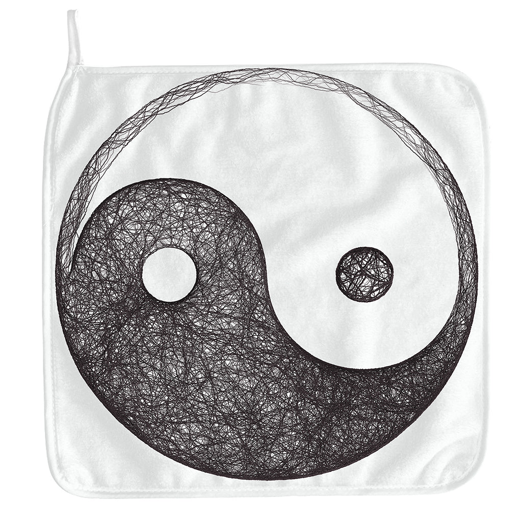 Roots Yin Yang Print Hand Towel