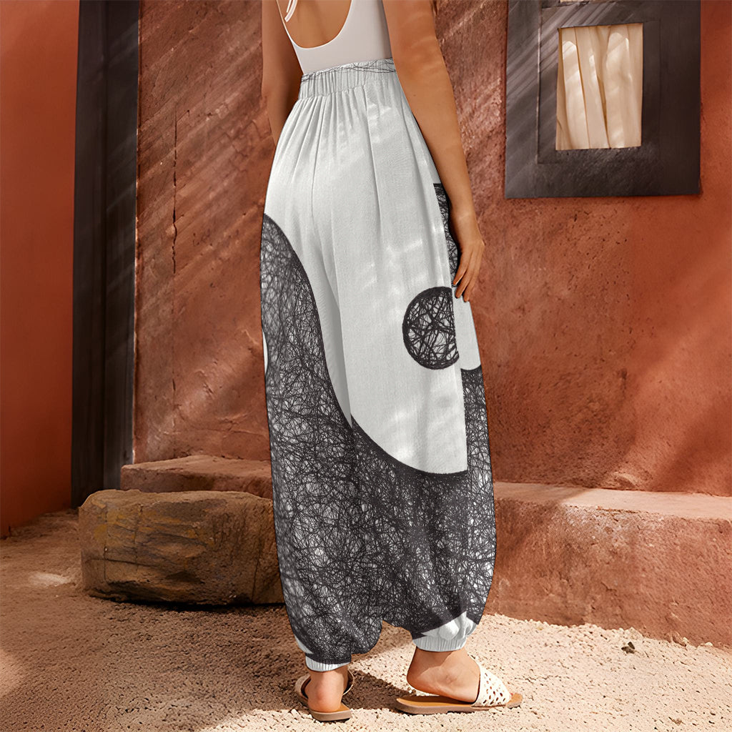 Roots Yin Yang Print Harem Pants