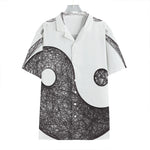 Roots Yin Yang Print Hawaiian Shirt