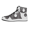 Roots Yin Yang Print High Top Leather Sneakers