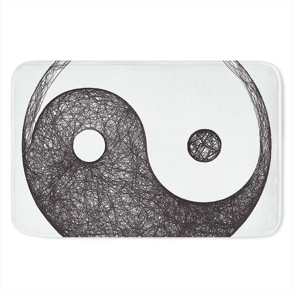 Roots Yin Yang Print Indoor Door Mat