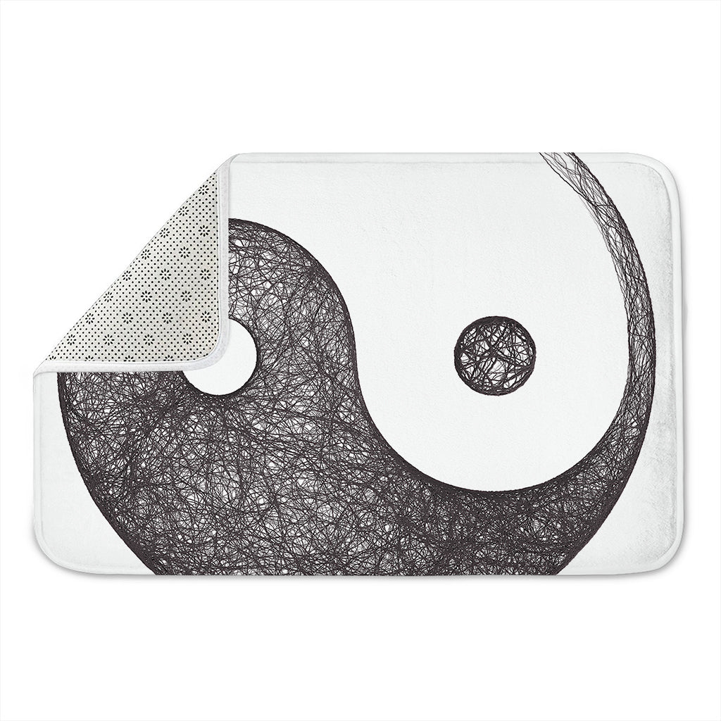 Roots Yin Yang Print Indoor Door Mat