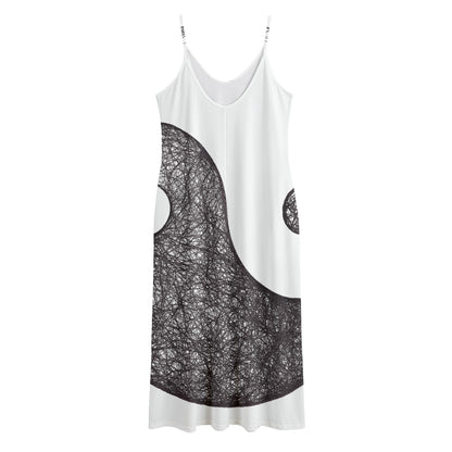 Roots Yin Yang Print Jersey Midi Cami Dress