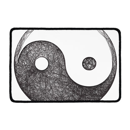Roots Yin Yang Print Kitchen Mat