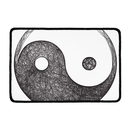Roots Yin Yang Print Kitchen Mat