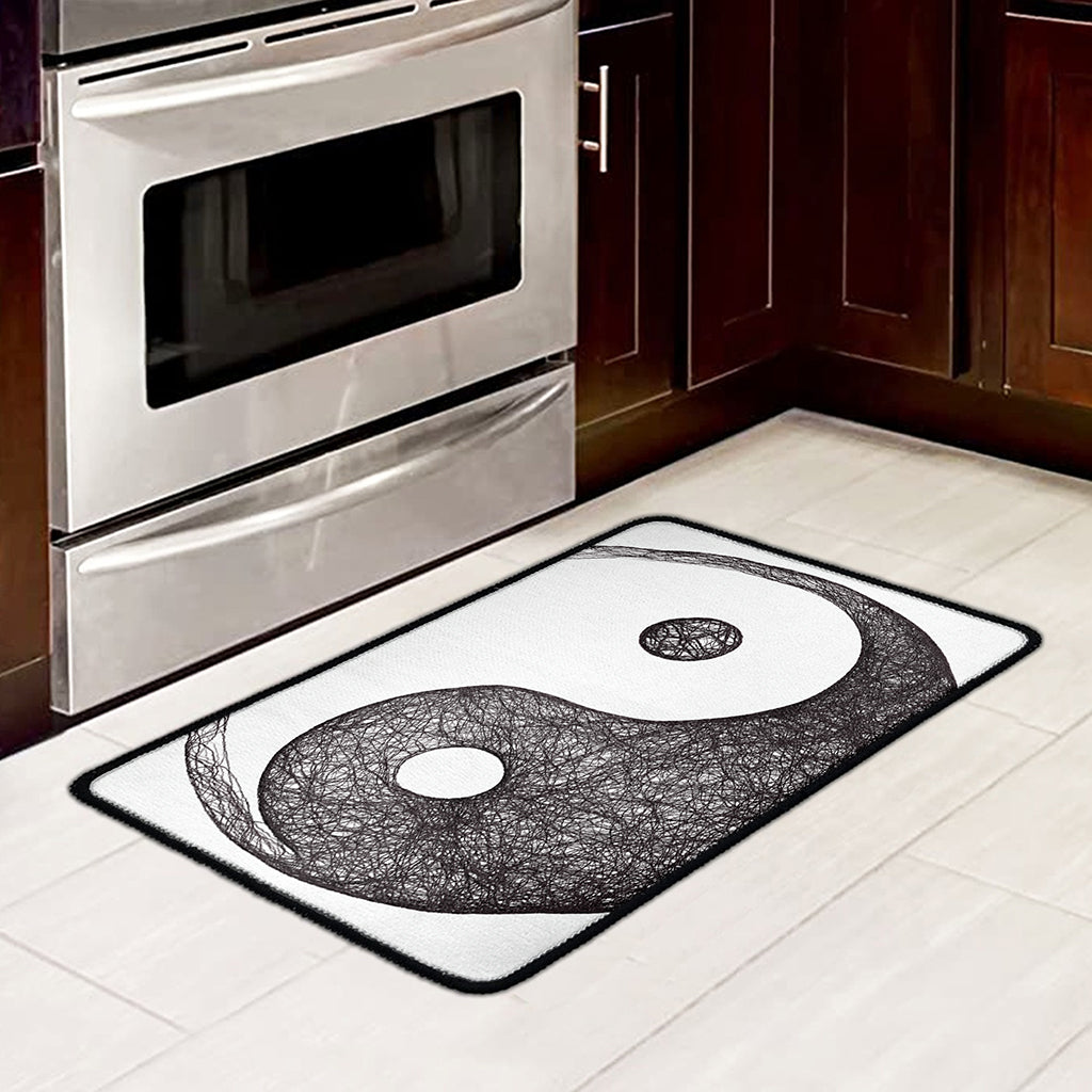Roots Yin Yang Print Kitchen Mat