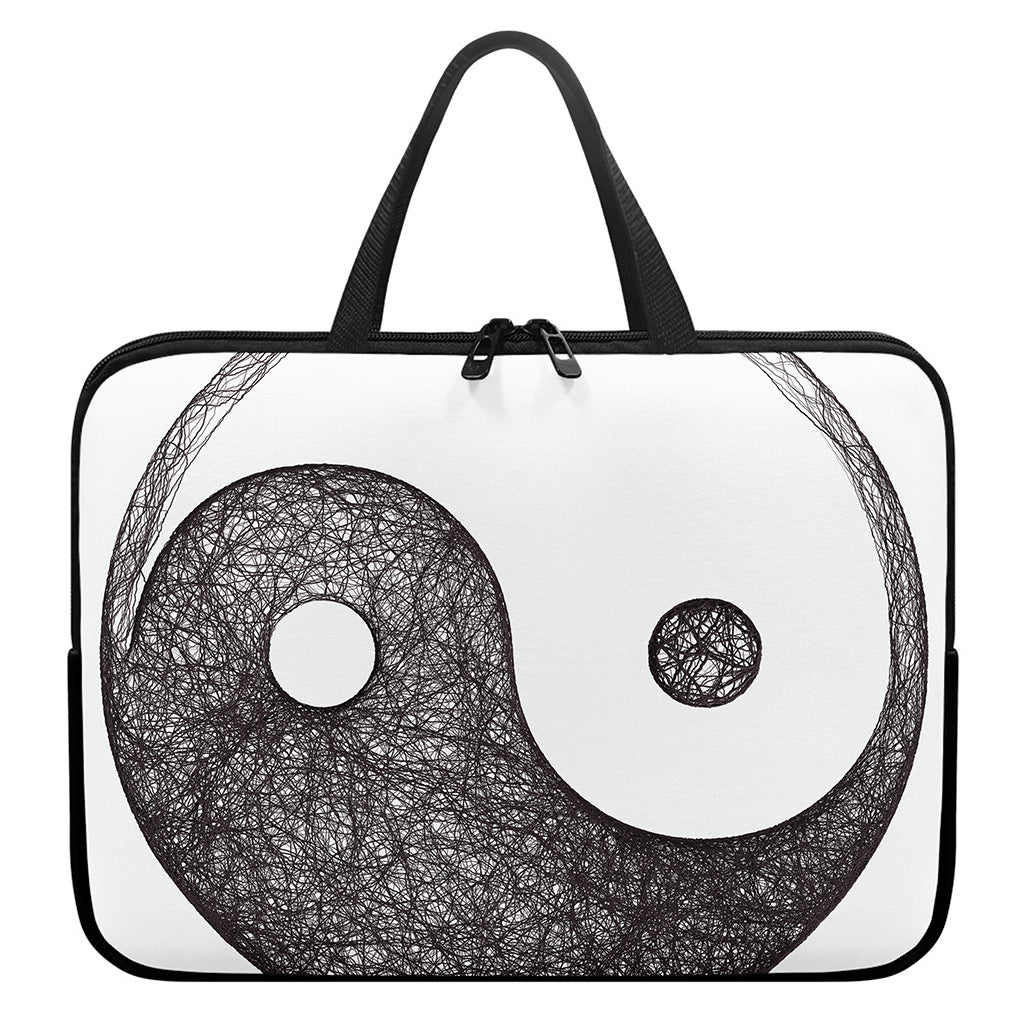 Roots Yin Yang Print Laptop Sleeve With Handle