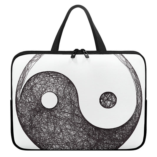 Roots Yin Yang Print Laptop Sleeve With Handle