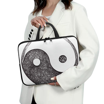 Roots Yin Yang Print Laptop Sleeve With Handle