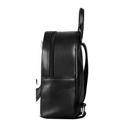 Roots Yin Yang Print Leather Backpack