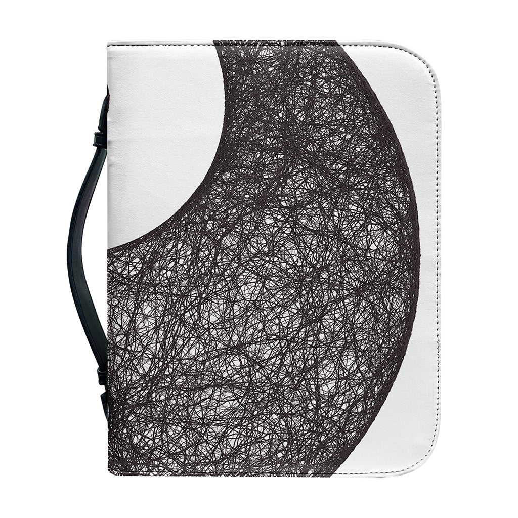 Roots Yin Yang Print Leather Bible Cover