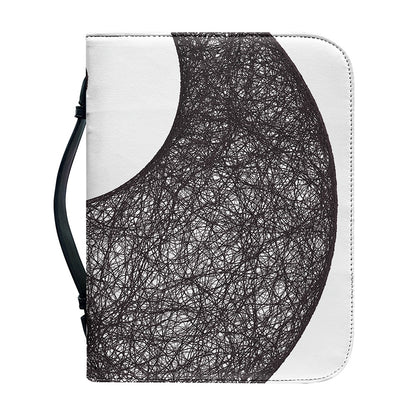 Roots Yin Yang Print Leather Bible Cover