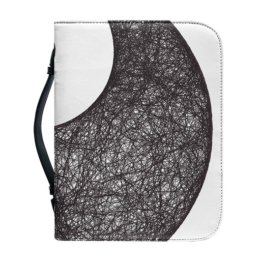 Roots Yin Yang Print Leather Bible Cover