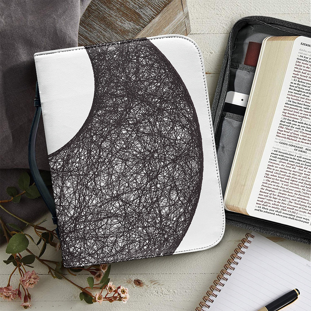 Roots Yin Yang Print Leather Bible Cover