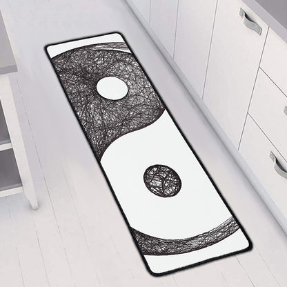 Roots Yin Yang Print Long Kitchen Mat