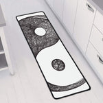 Roots Yin Yang Print Long Kitchen Mat