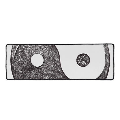 Roots Yin Yang Print Long Kitchen Mat