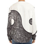 Roots Yin Yang Print Long Sleeve Baseball Jersey