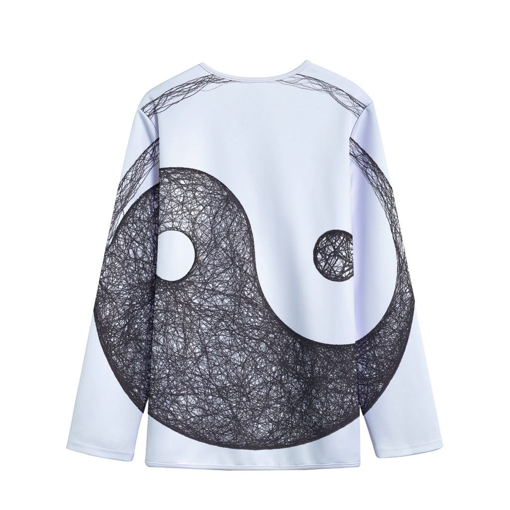 Roots Yin Yang Print Long Sleeve Short Coat