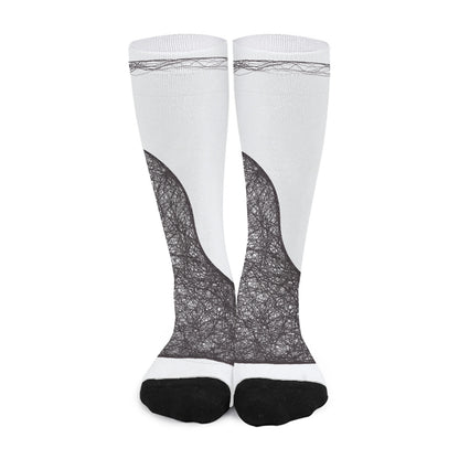 Roots Yin Yang Print Long Socks