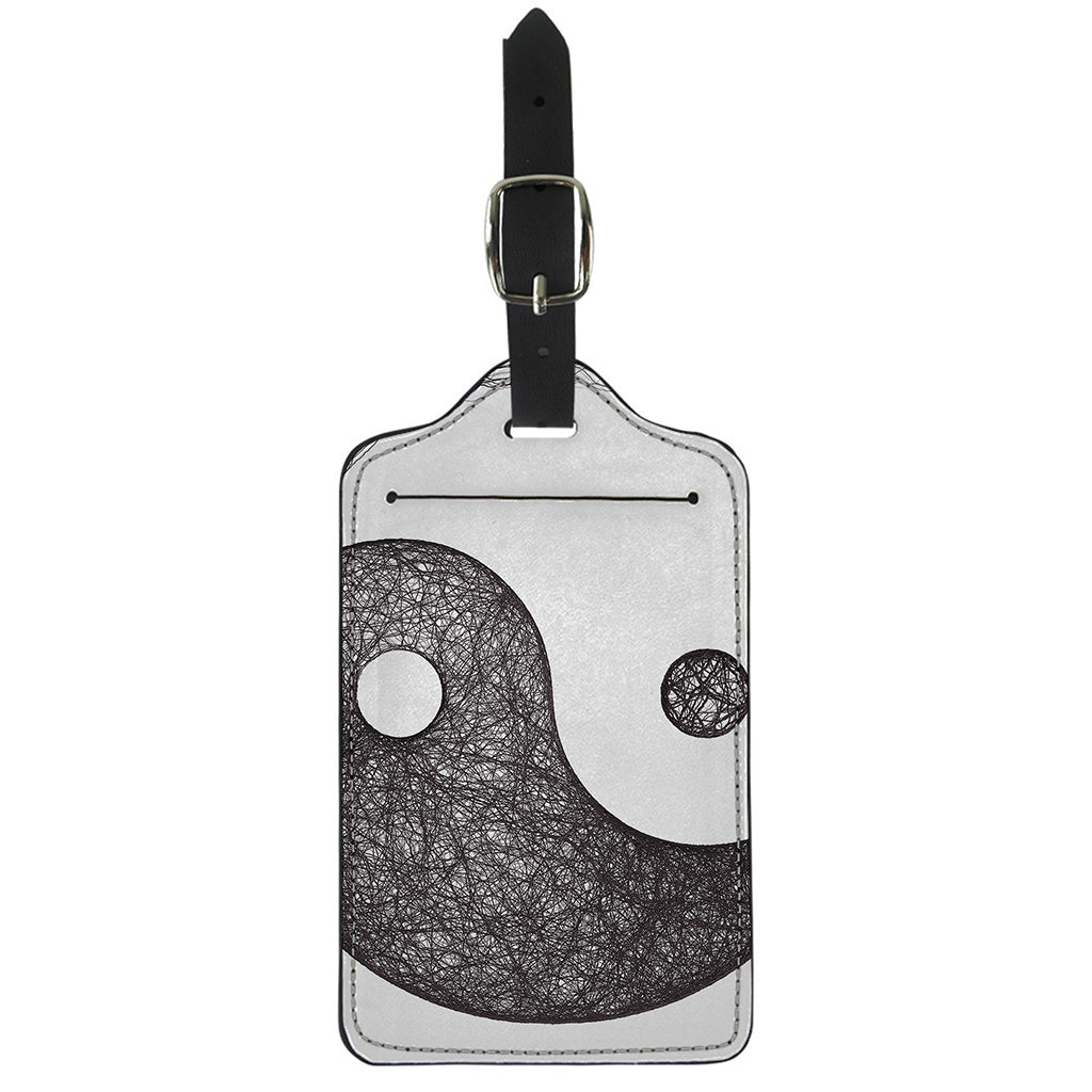 Roots Yin Yang Print Luggage Tag