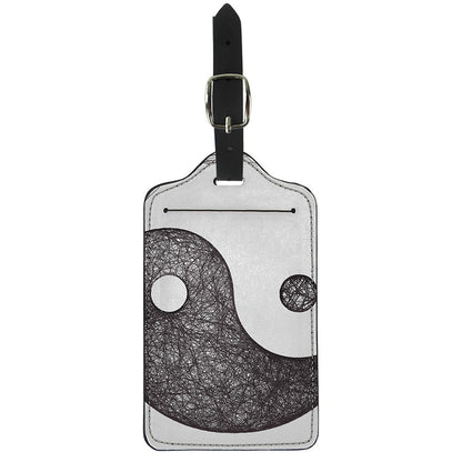 Roots Yin Yang Print Luggage Tag