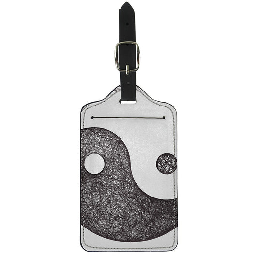 Roots Yin Yang Print Luggage Tag