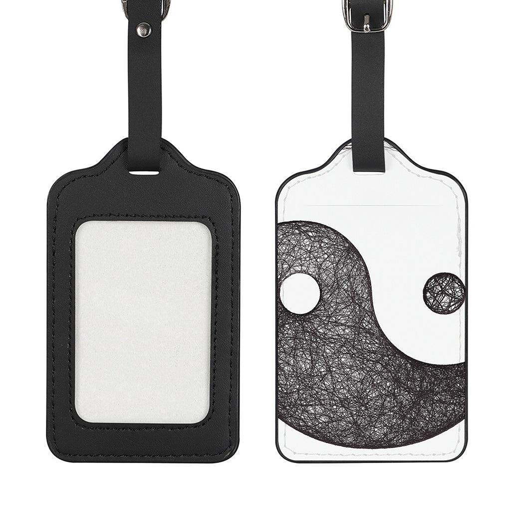 Roots Yin Yang Print Luggage Tag
