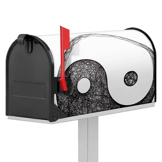 Roots Yin Yang Print Mailbox Cover