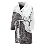 Roots Yin Yang Print Men's Bathrobe