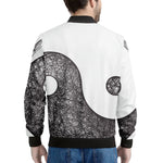 Roots Yin Yang Print Men's Bomber Jacket