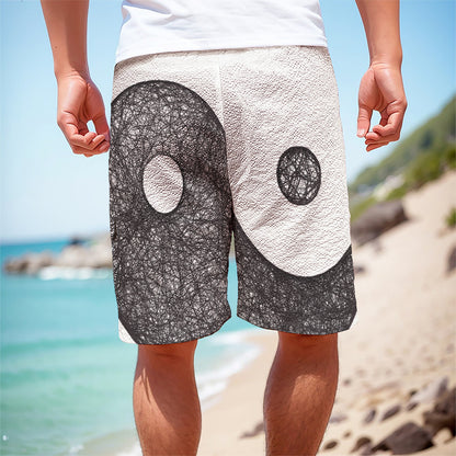 Roots Yin Yang Print Men's Cargo Shorts