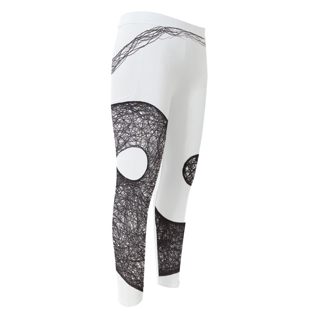 Roots Yin Yang Print Men's Compression Pants