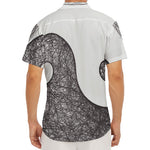 Roots Yin Yang Print Men's Deep V-Neck Shirt
