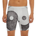 Roots Yin Yang Print Men's Long Boxer Briefs