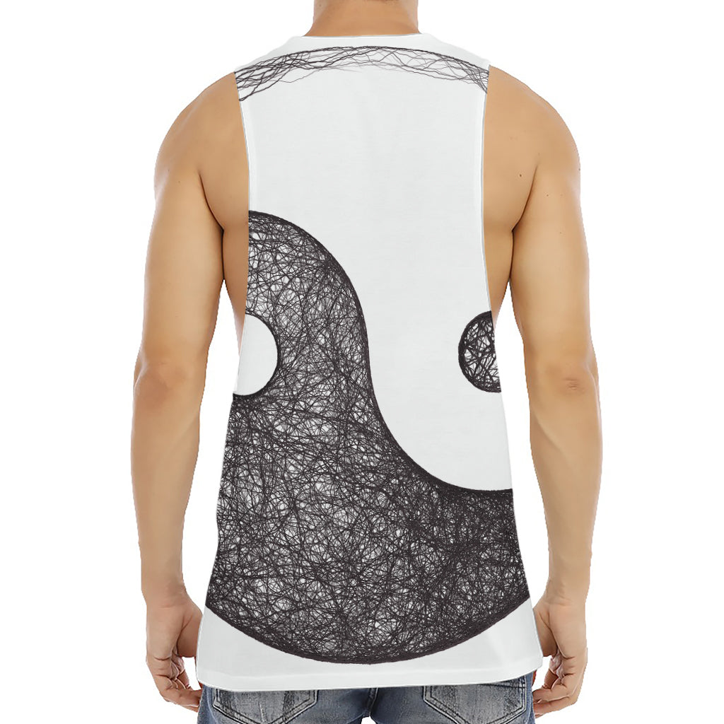 Roots Yin Yang Print Men's Muscle Tank Top