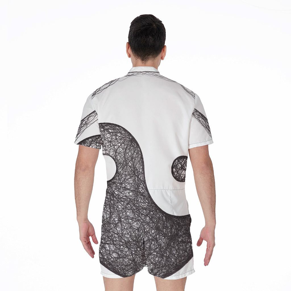 Roots Yin Yang Print Men's Rompers