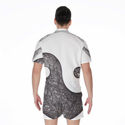 Roots Yin Yang Print Men's Rompers