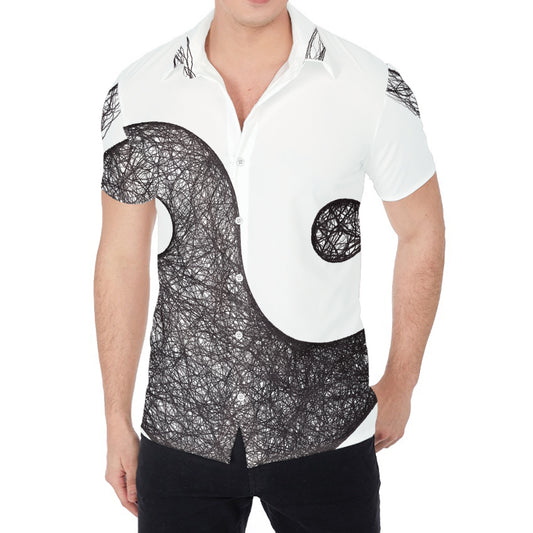 Roots Yin Yang Print Men's Shirt